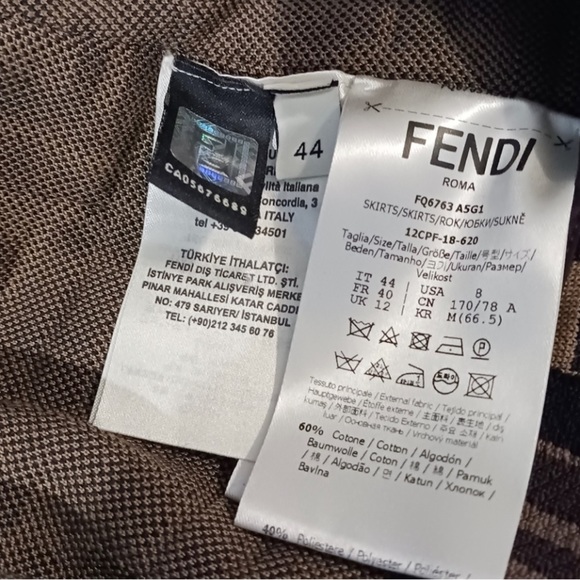 FENDI Monogram Mini Skirt - Picture 8 of 8